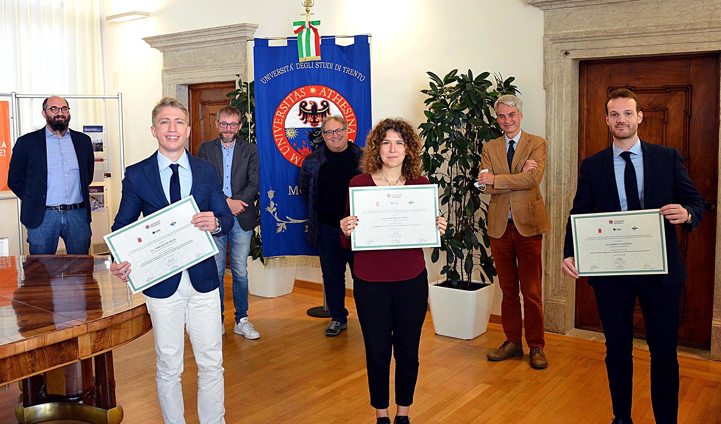 Premio di laurea Cgil Cisl Uil a tre tesi sul lavoro