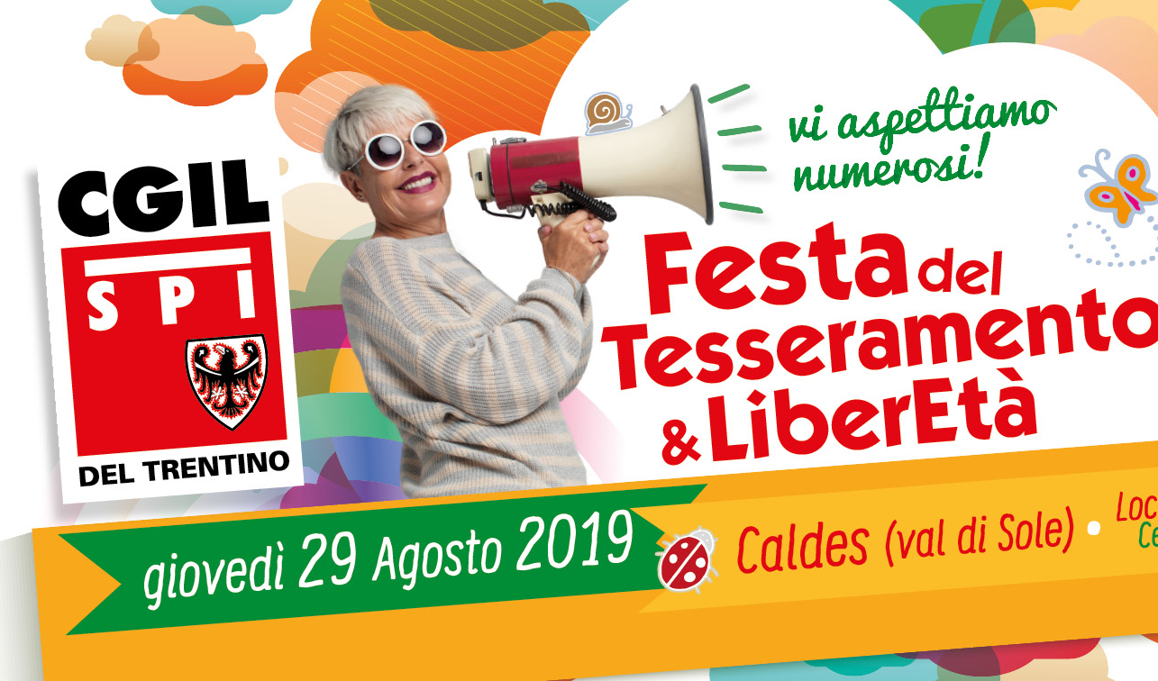 Il 29 agosto a Caldes la festa dello Spi del Trentino