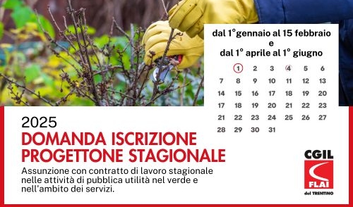 Progettone stagionale 2025