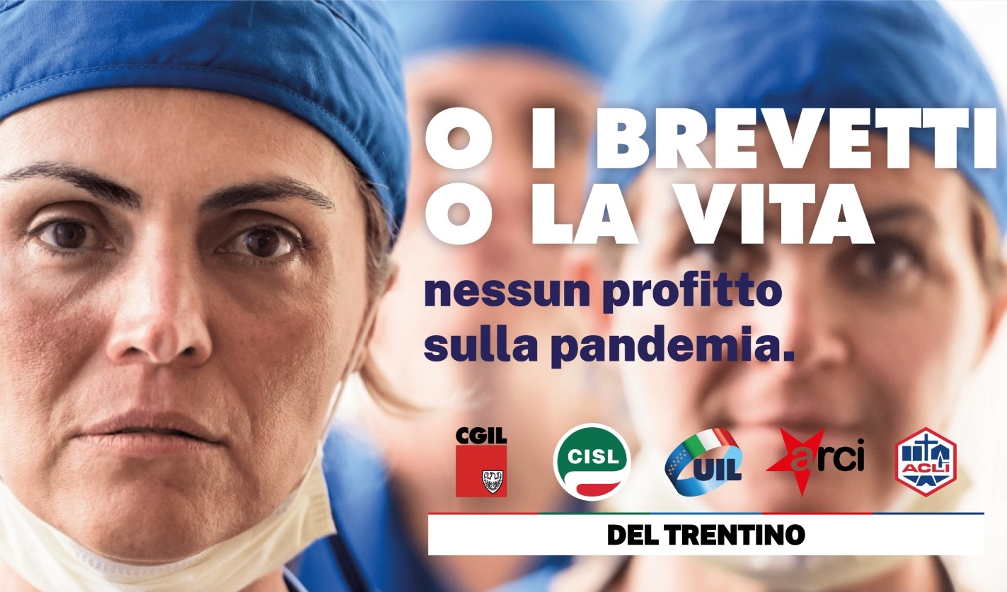 Giornata mondiale della salute. Cgil Cisl Uil Arci e Acli: “Nessun profitto sulla pandemia”