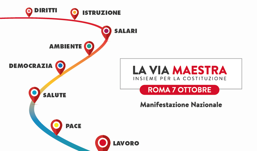 La via maestra - 7 ottobre a Roma