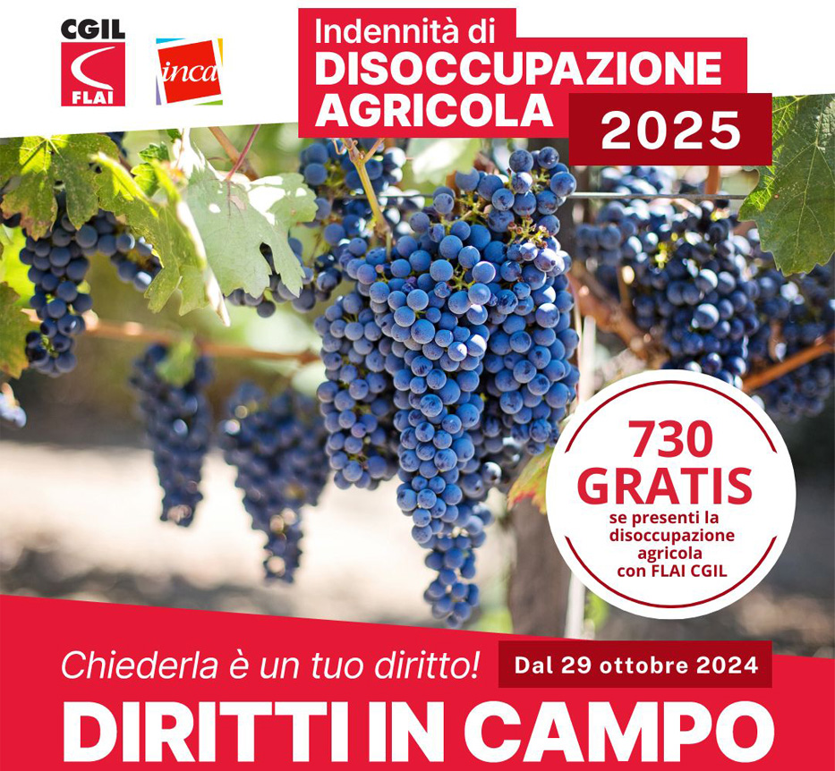 DISOCCUPAZIONE AGRICOLA 2025